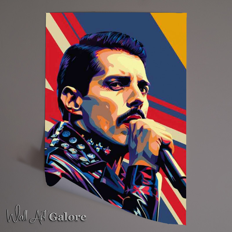 Buy Unframed Poster : (Freddie Mercury in a pop art style)