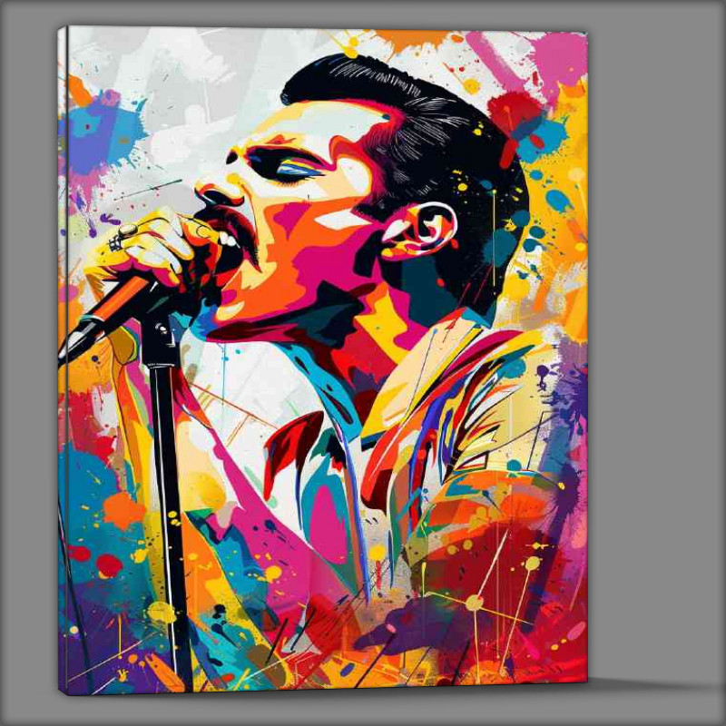 Buy Canvas : (Freddie Mercury in the style of pop art)