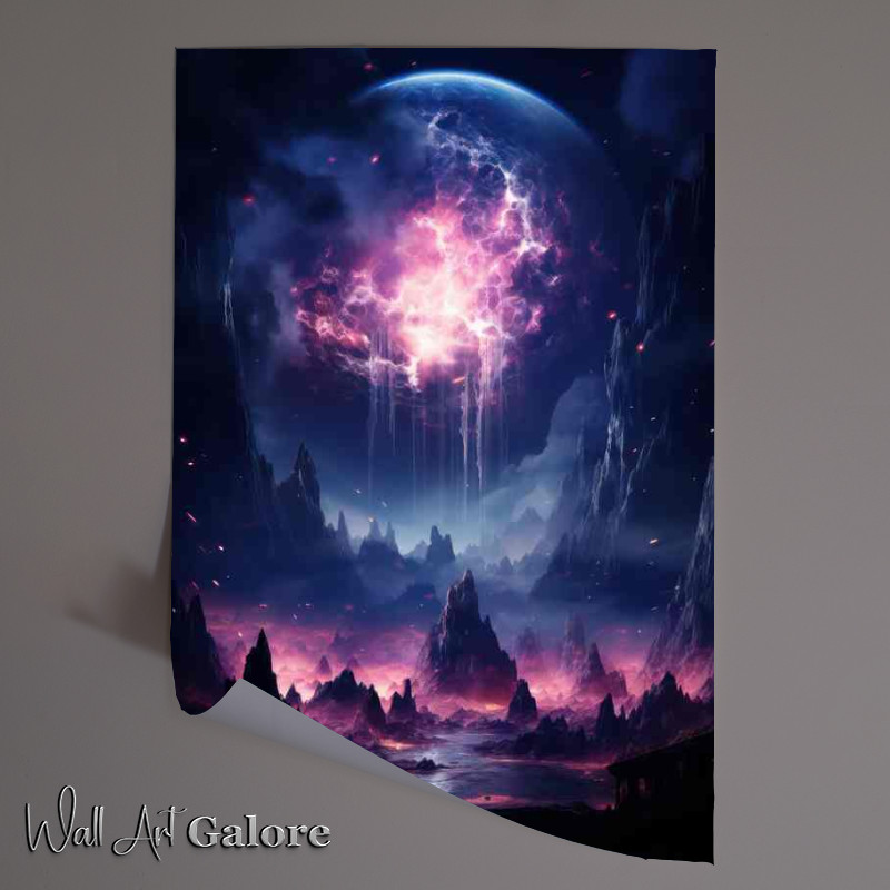 Buy Unframed Poster : (Wonders of the Wildlands over mountains)