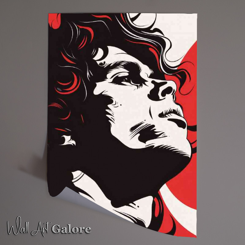 Buy Unframed Poster : (Jim Morrison in vector art form)