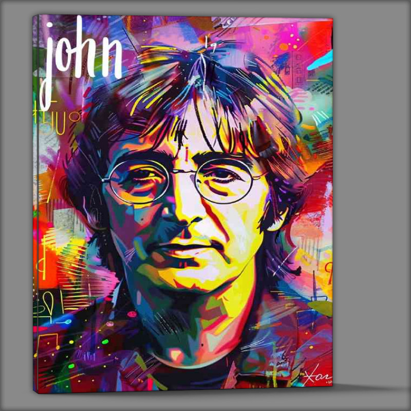 Buy Canvas : (John Lennon colorful painting)