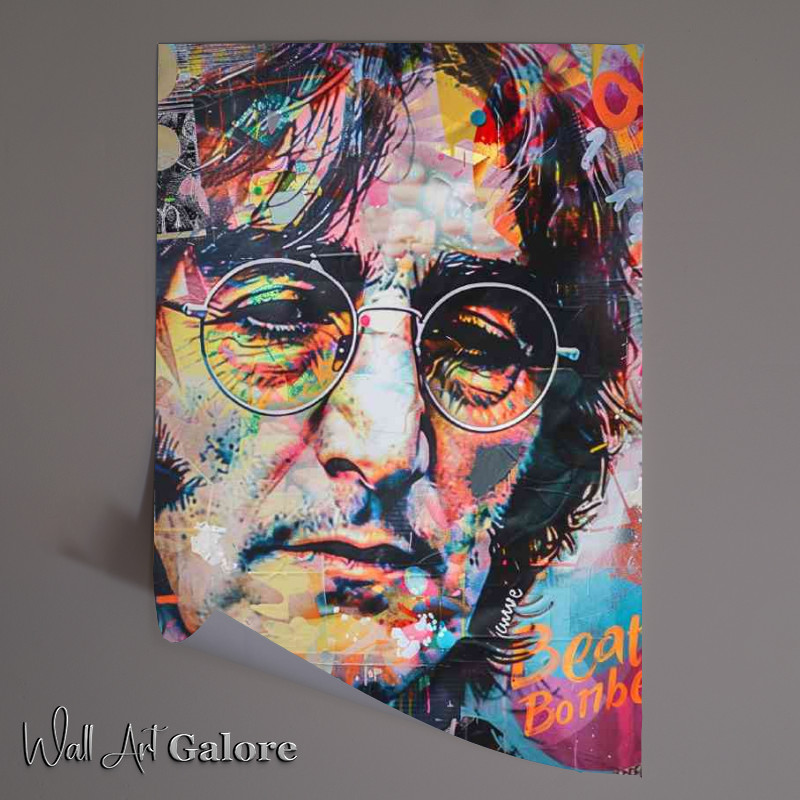 Buy Unframed Poster : (John Lennon mixed colours art)