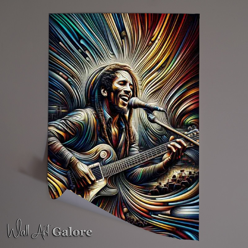 Buy Unframed Poster : (Kinetic Art Inspired by Bob Marley)