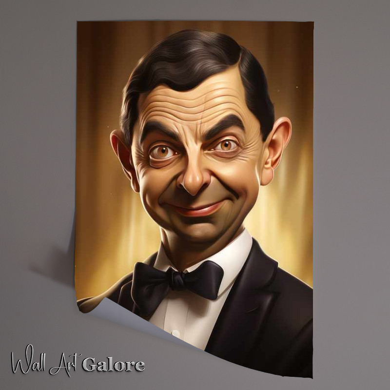Buy Unframed Poster : (Caricature of Mr Beans Face)