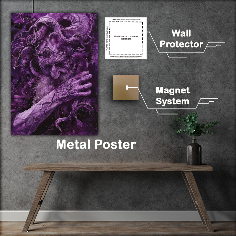 Buy Metal Poster : (A thousand year old Wizzard)