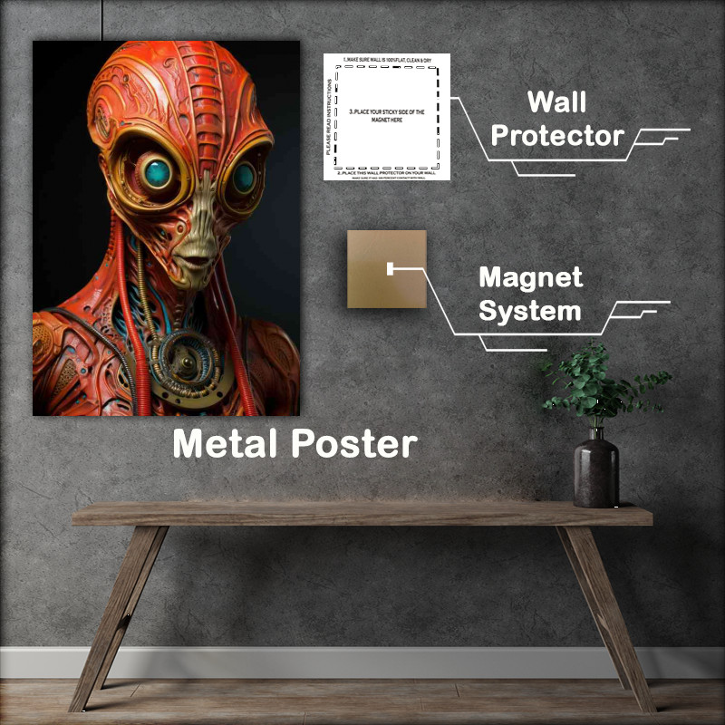 Buy Metal Poster : (Alien hyper neo red skin)
