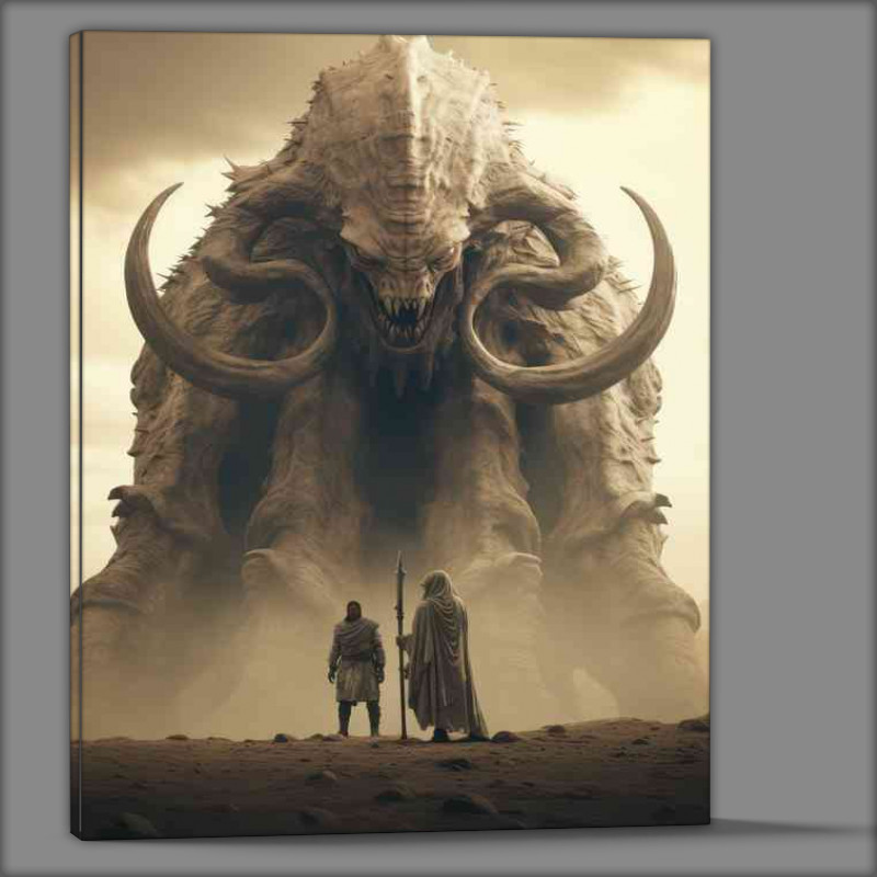 Buy Canvas : (An image of an imposing giant monster)