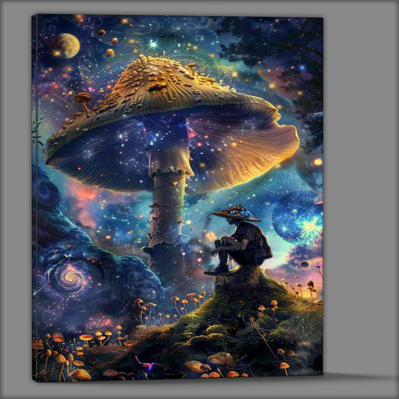 Buy Canvas : (Fantasy mushroom planet)