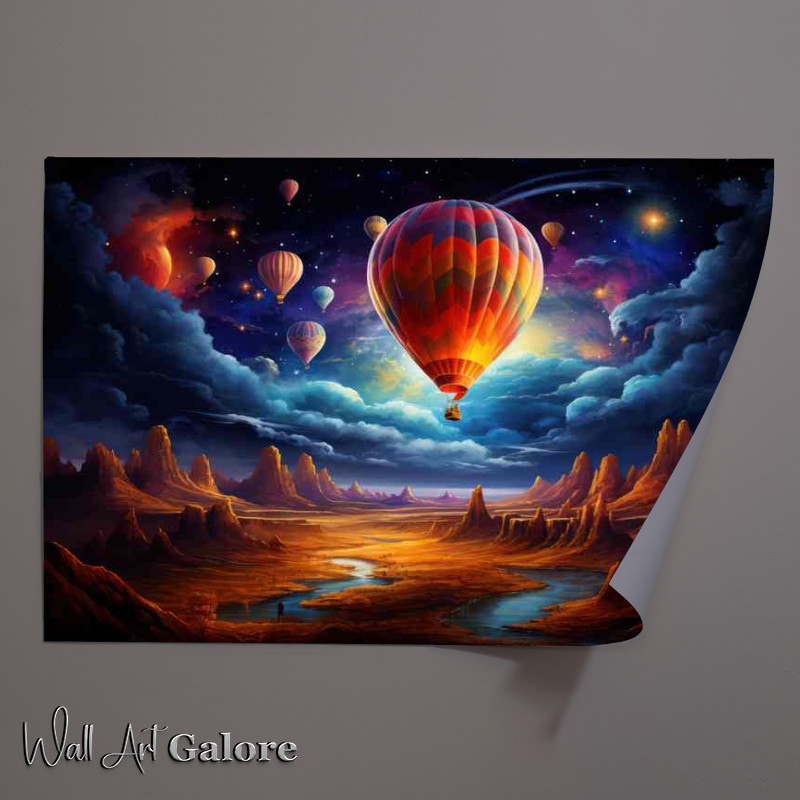 Buy Unframed Poster : (Magical Mirage on Desert Horizon)