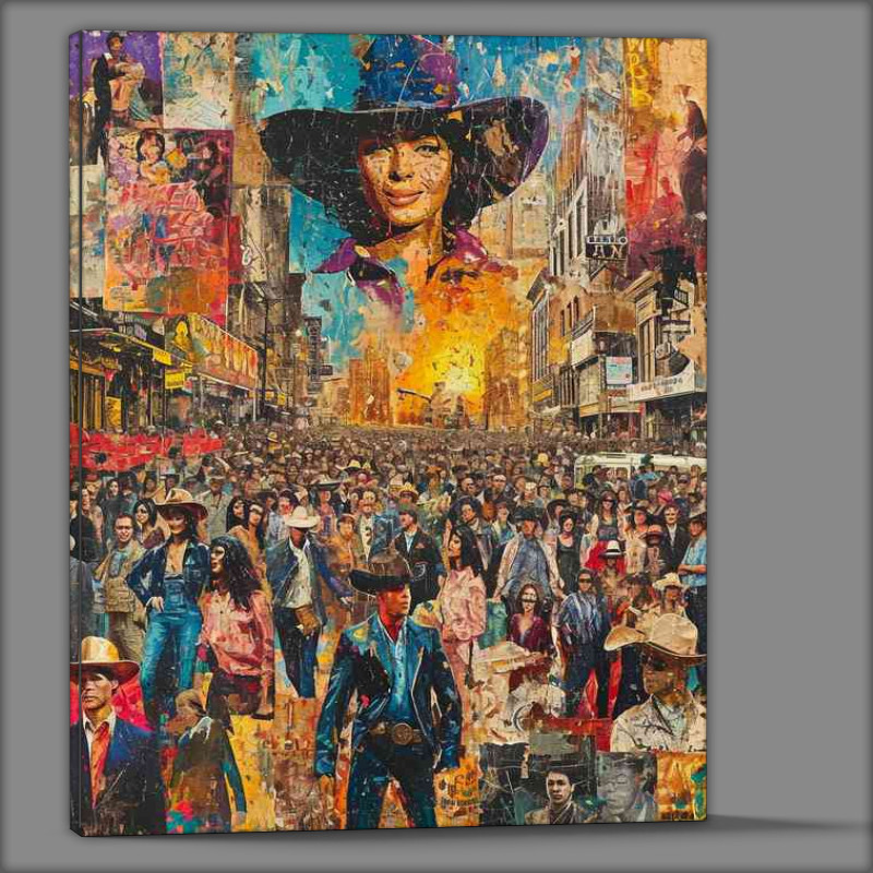 Buy Canvas : (A collage with many people on it)