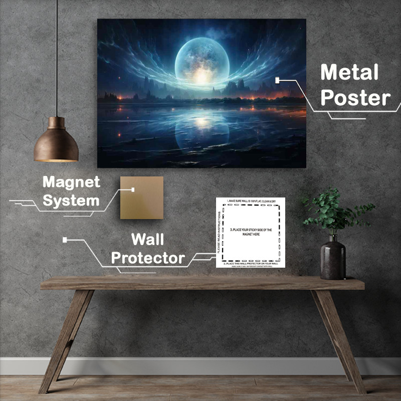 Buy Metal Poster : (Misty Moonstone Moors Eerie Expanses)