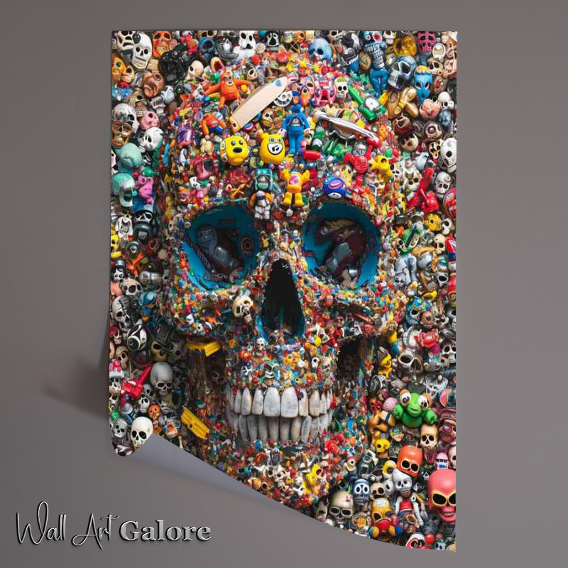 Buy Unframed Poster : (A skull collection of thouands of toys)