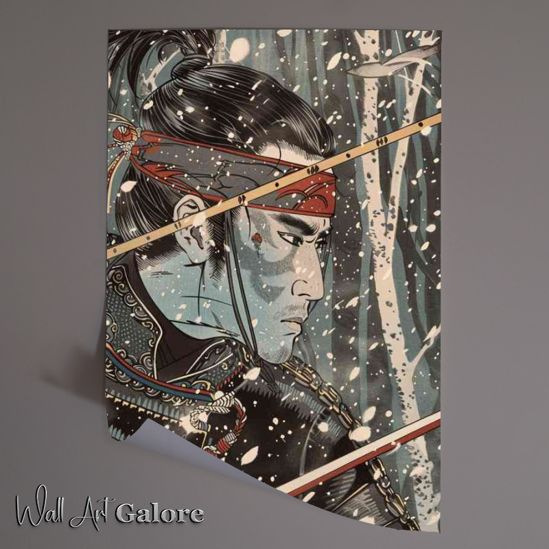 Buy Unframed Poster : (A Japanese an epic samurai in the woodlands)