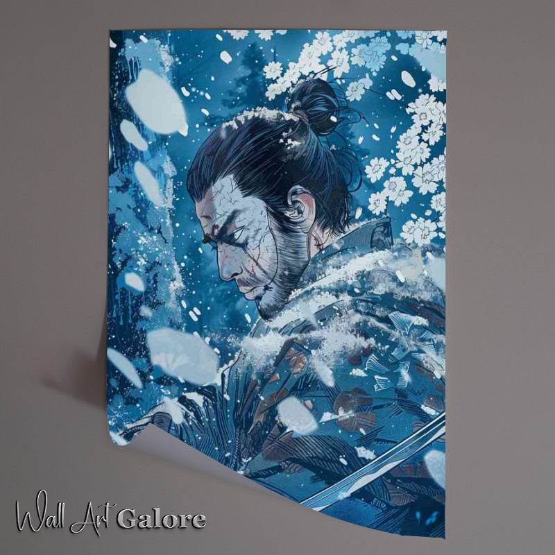 Buy Unframed Poster : (A Samurai in the snow and woods)