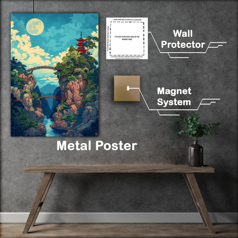 Buy Metal Poster : (Dojo in the height of the clouds)