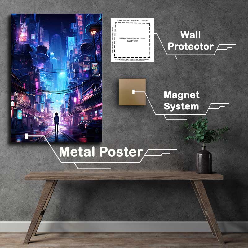 Buy Metal Poster : (Blade Runner Redux)