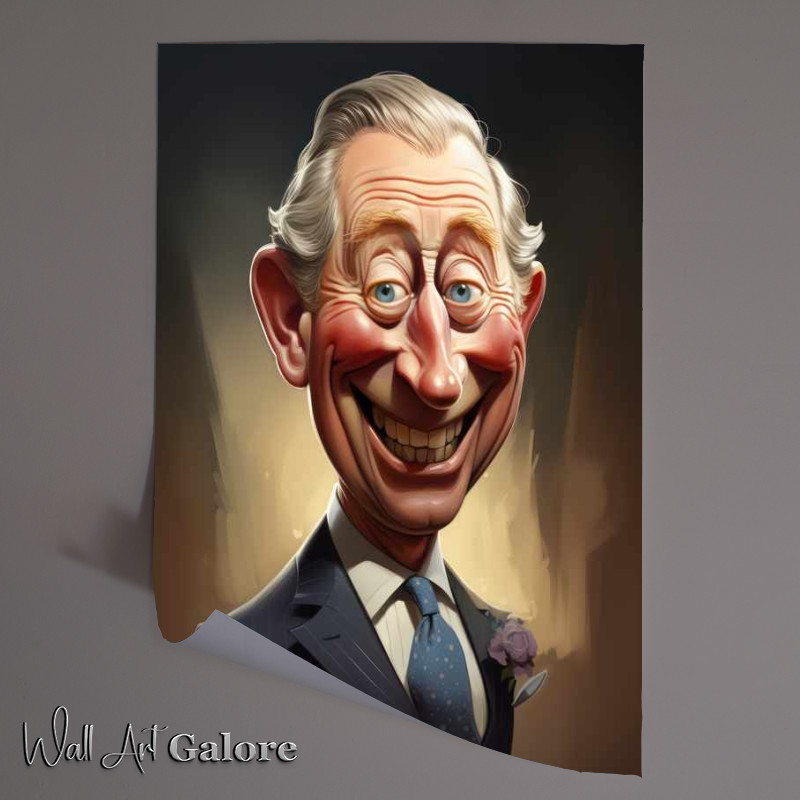 Buy Unframed Poster : (Caricature of Prince Charles king)