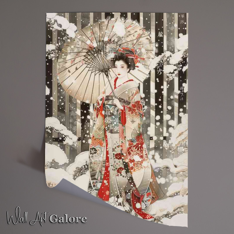 Buy Unframed Poster : (Japanese woman with umberella)