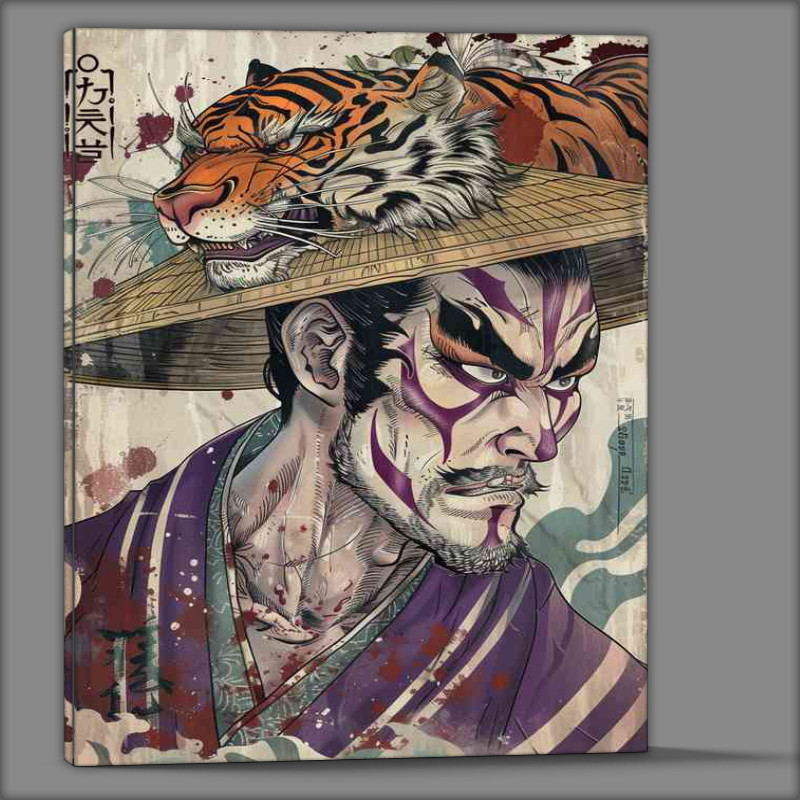 Buy Canvas : (The tigers hat with purple komono)