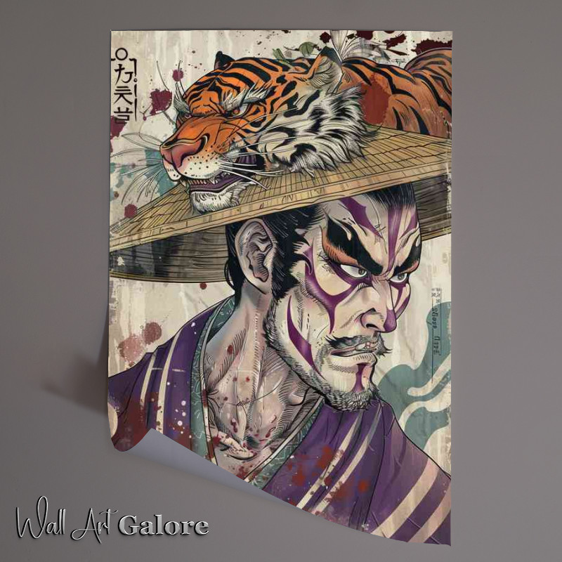 Buy Unframed Poster : (The tigers hat with purple komono)
