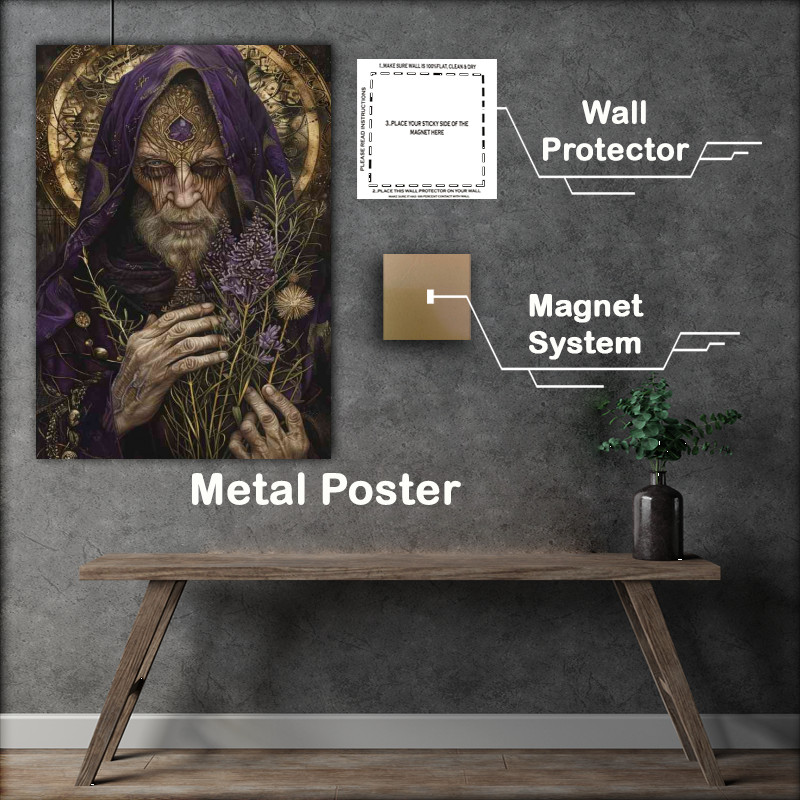 Buy Metal Poster : (Dark magic shaman)