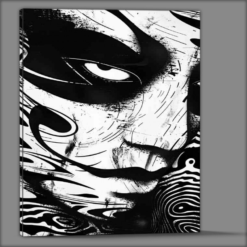 Buy Canvas : (Mask of v for vendee in black and white)