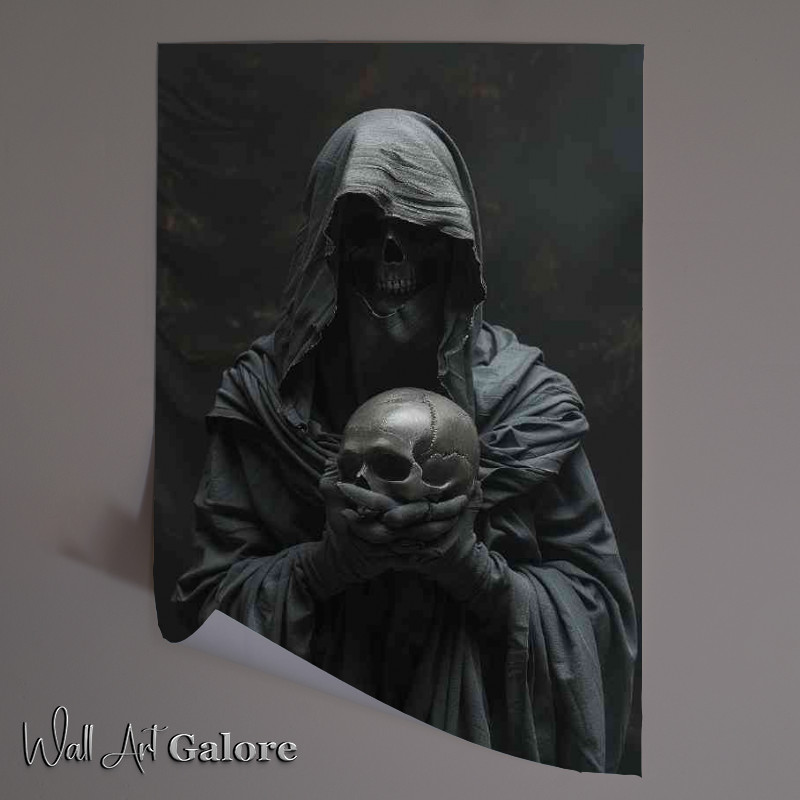 Buy Unframed Poster : (Reaper holding the skull)