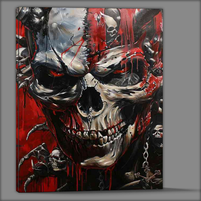 Buy Canvas : (Skeleton covered in black paint)