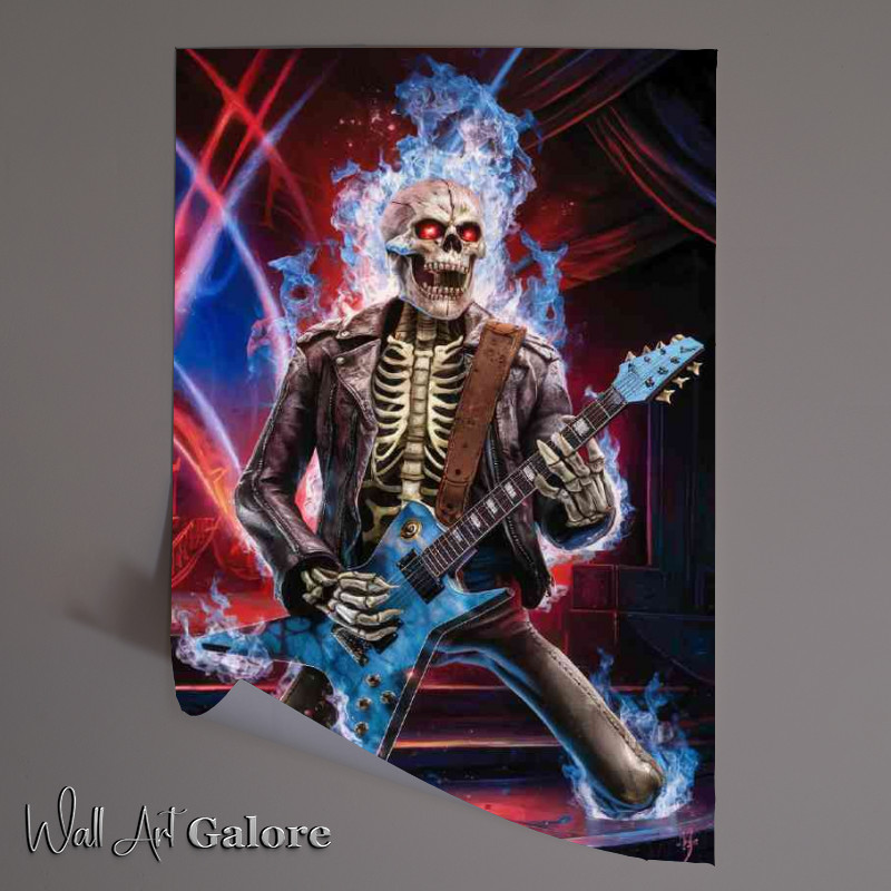 Buy Unframed Poster : (Skelleton school of guitar rock)