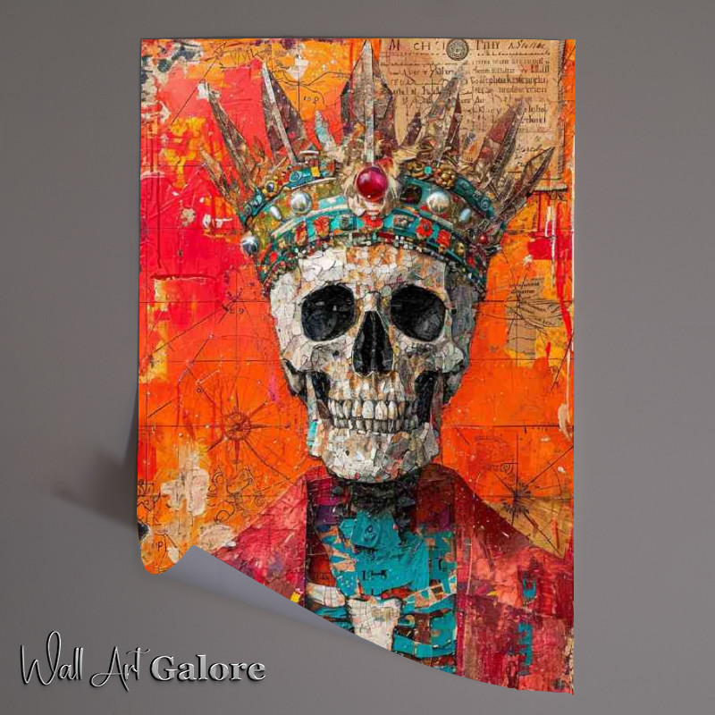 Buy Unframed Poster : (Skull face king of the skelletons)