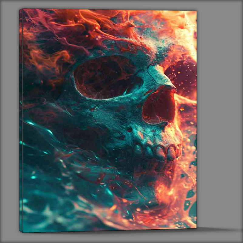 Buy Canvas : (Skull with space matter)