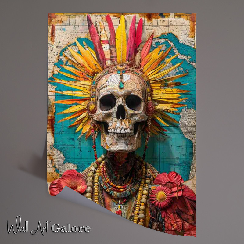 Buy Unframed Poster : (The Skull of faces and beads)