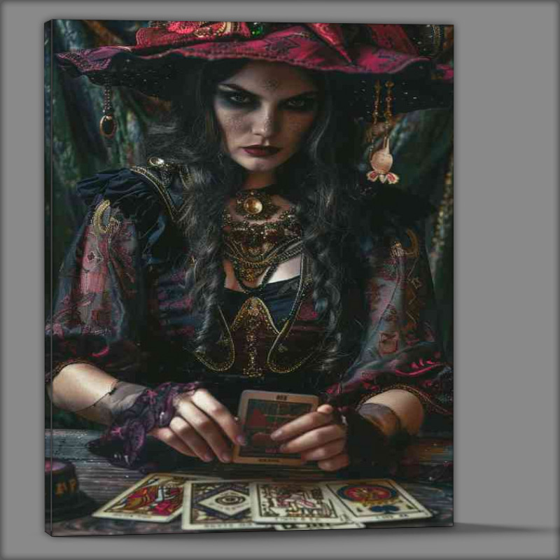 Buy Canvas : (Witch tarot readingcards)