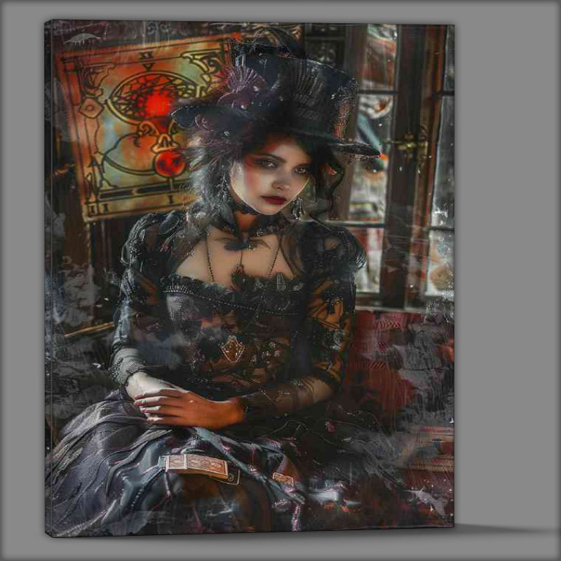 Buy Canvas : (Witch tarot readingcards mcarbe)