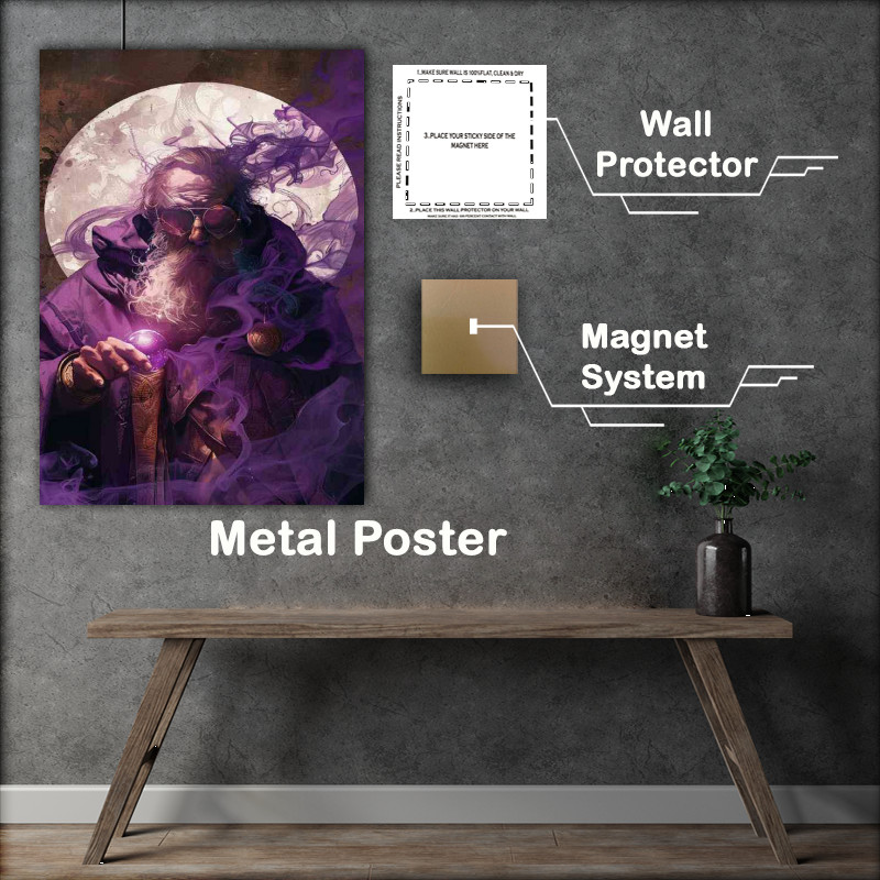 Buy Metal Poster : (Wizard the bright staff)