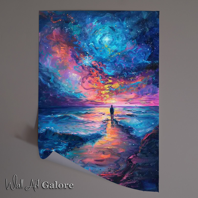 Buy Unframed Poster : (Person painting the night star by person)