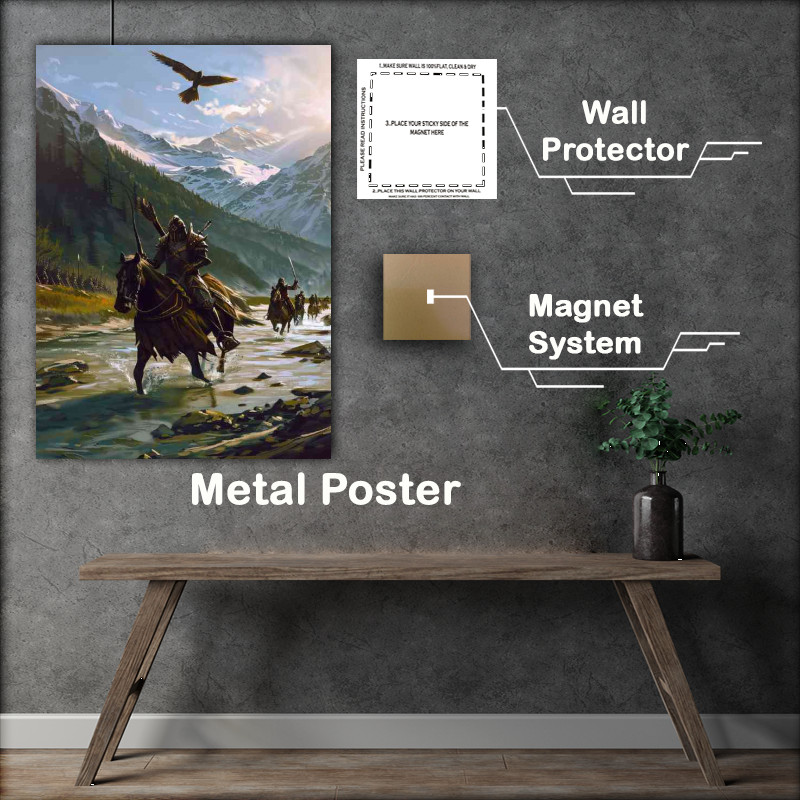 Buy Metal Poster : (Horseback archers and soldiers)