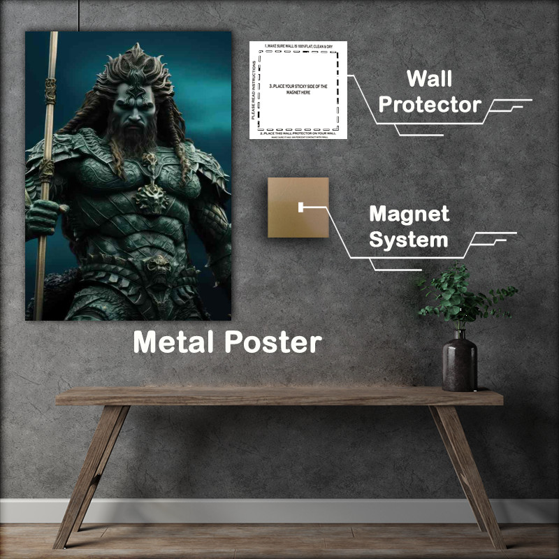 Buy Metal Poster : (Poseidon The Earth Shaker and Lord of the Seas)