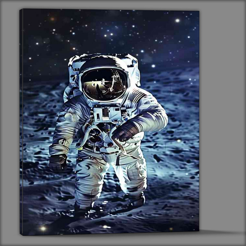 Buy Canvas : (Astronaut floating in space with stars)
