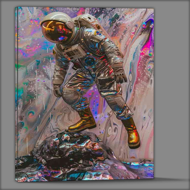 Buy Canvas : (Astronaut in space wearing a suit and space boots)
