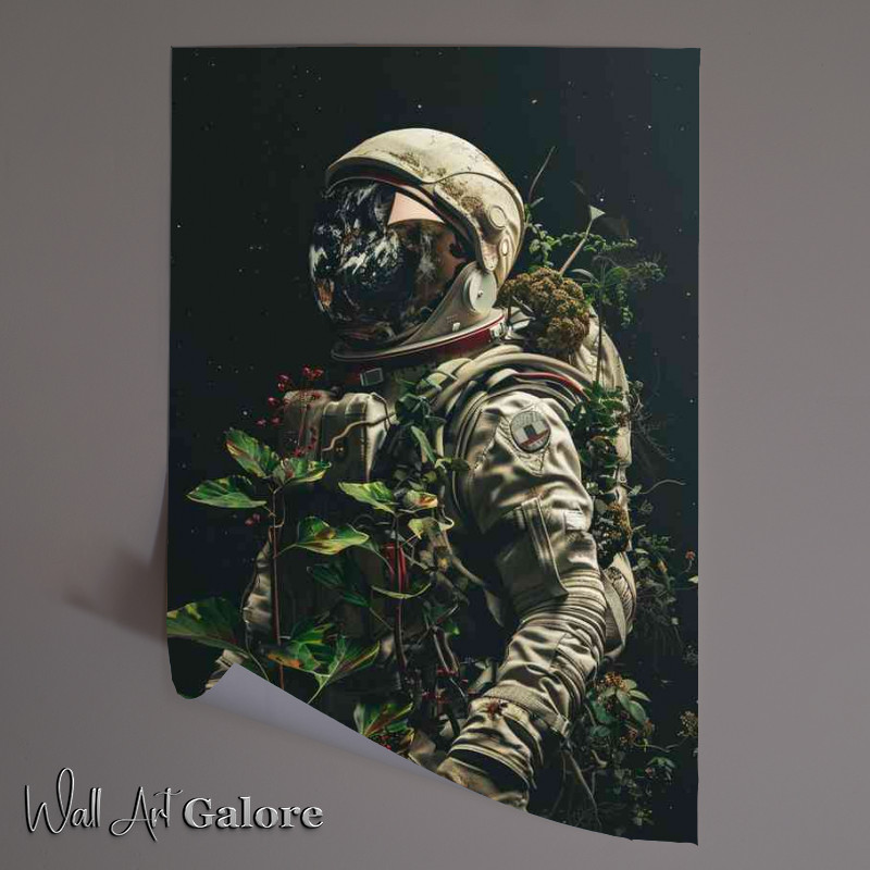 Buy Unframed Poster : (Astronaut taking plants back to earth)