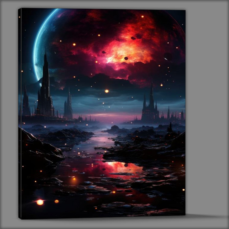 Buy Canvas : (New Beginings on a planet)
