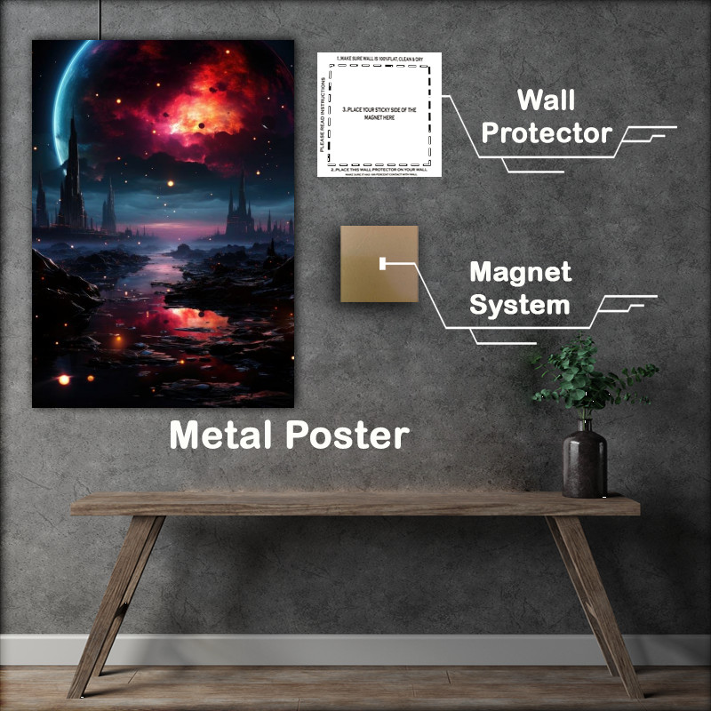 Buy Metal Poster : (New Beginings on a planet)