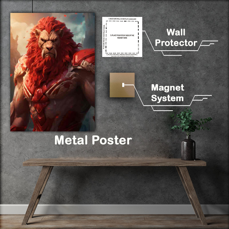 Buy Metal Poster : (Spartak legend of heroes red main)
