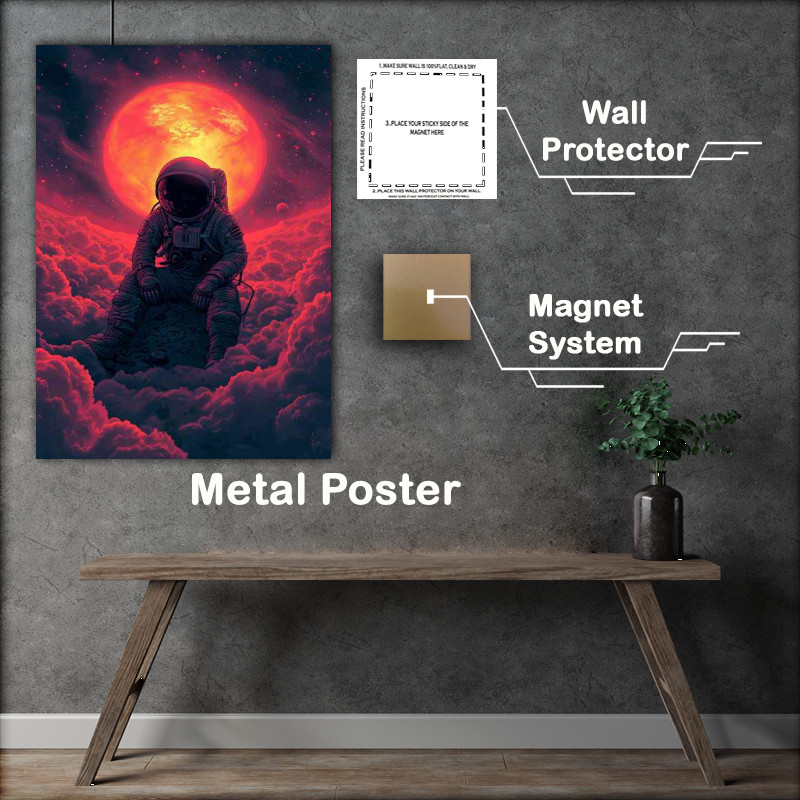 Buy Metal Poster : (Sitting on a space rock)
