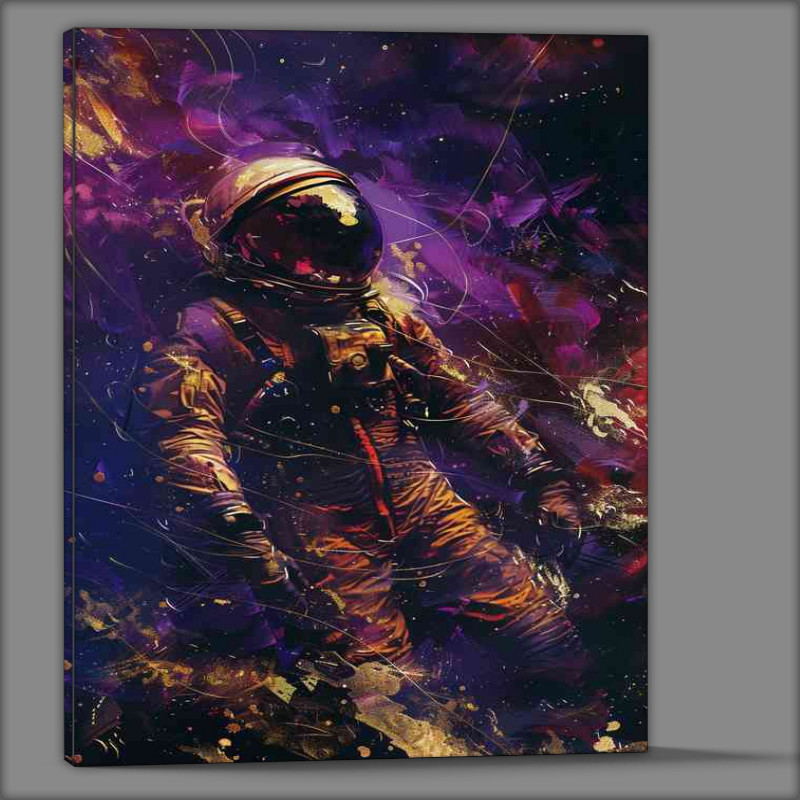 Buy Canvas : (Space man in abstract style)