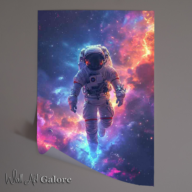 Buy Unframed Poster : (Spaceman astronaut in the sky)