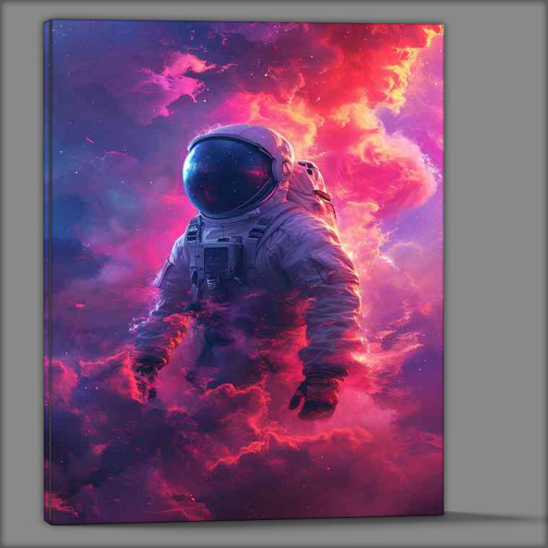 Buy Canvas : (Walking through the purple haze astronaut)