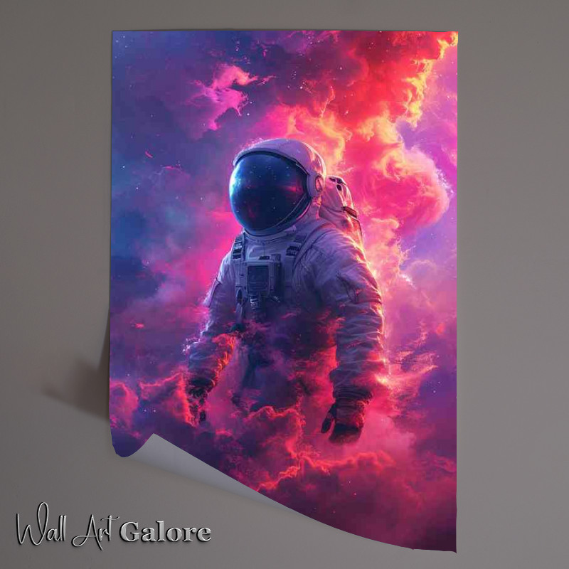 Buy Unframed Poster : (Walking through the purple haze astronaut)