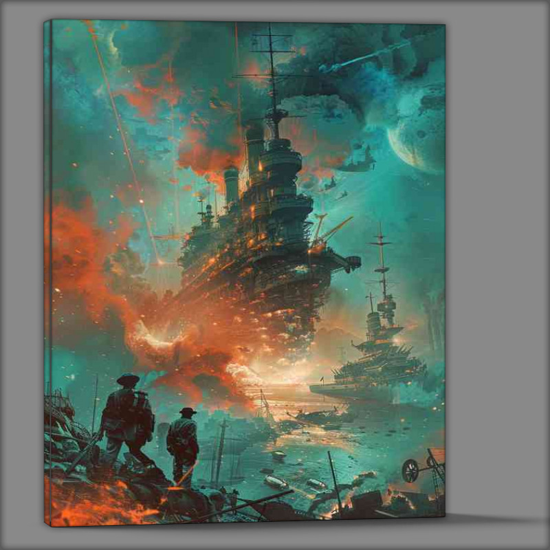 Buy Canvas : (Mega pirate ship another world)
